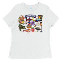 White preview louisiana state Ladies Tee - BarkalooDesign