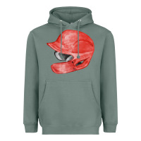 Sage red baseball batting helmet fa element Heavyweight Hoodie - FaDigitalArtStudio