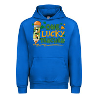 Cobalt one lucky teacher Urban Hoodie - MaliasSmallBusiness