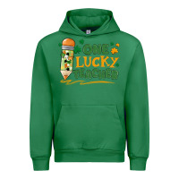 Emerald one lucky teacher Urban Hoodie - MaliasSmallBusiness