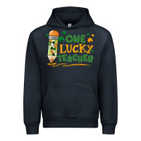 Navy one lucky teacher Urban Hoodie - MaliasSmallBusiness