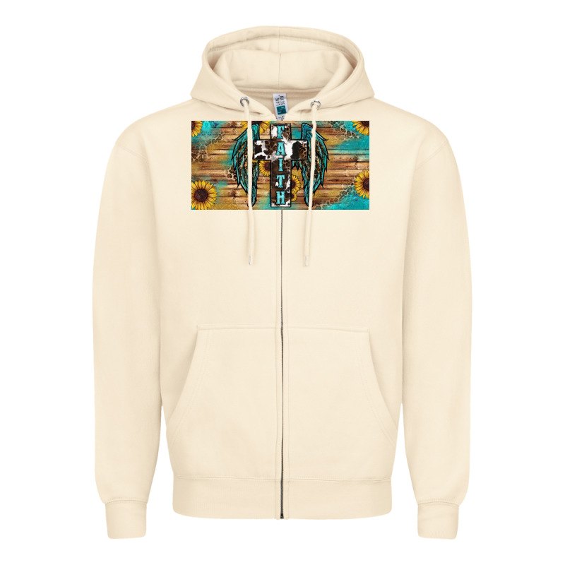 Wings Cross Faith Zipper Hoodie by RanaPortraitStore | Teevron