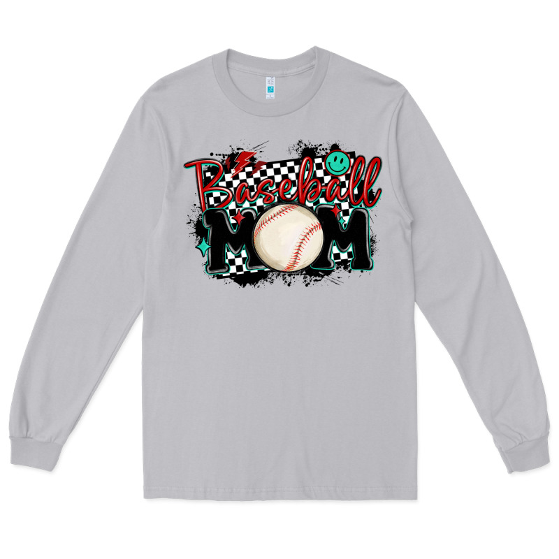 Baseball Mom Long Sleeve Tee by MaliasSmallBusiness | Teevron