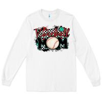 White baseball mom Long Sleeve Tee - MaliasSmallBusiness