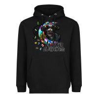 Black autism awareness Heavyweight Hoodie - SublimationCraftShop