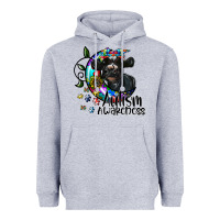 Heather Grey autism awareness Heavyweight Hoodie - SublimationCraftShop