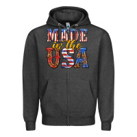 Charcoal Heather made in the usa Zipper Hoodie - texasbilliewilder