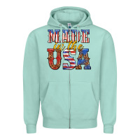 Seafoam made in the usa Zipper Hoodie - texasbilliewilder