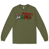 Army Green merry mama Long Sleeve Tee - BarkalooDesign