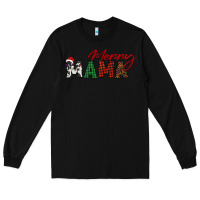 Black merry mama Long Sleeve Tee - BarkalooDesign