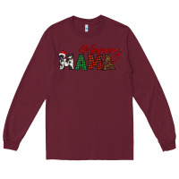 Burgundy merry mama Long Sleeve Tee - BarkalooDesign