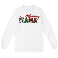 White merry mama Long Sleeve Tee - BarkalooDesign