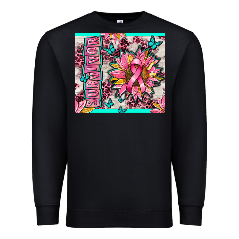 Survivor Breast Cancer Premium Sweatshirt by AdoDesignShop | Teevron