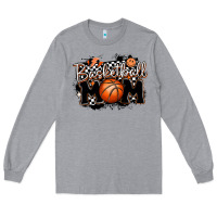 Heather Grey basketball mom Long Sleeve Tee - MaliasSmallBusiness