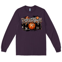 Plum basketball mom Long Sleeve Tee - MaliasSmallBusiness