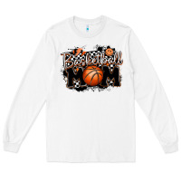 White basketball mom Long Sleeve Tee - MaliasSmallBusiness