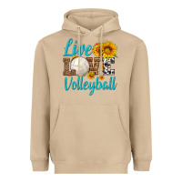 Mushroom live love volleyball Heavyweight Hoodie - HRA Design Shop