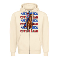 Sandshell make america cowboy again Zipper Hoodie - texasbilliewilder