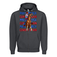 Smoke make america cowboy again Zipper Hoodie - texasbilliewilder