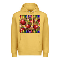 Antique Gold Teacher Crayons And Apples Premium Hoodie - LillyAllenDesigns