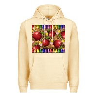 Pina Colada Teacher Crayons And Apples Premium Hoodie - LillyAllenDesigns