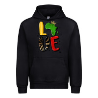 Black africa love Urban Hoodie - MaliasSmallBusiness