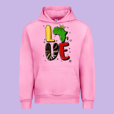 Africa Love Urban Hoodie Designed By Maliassmallbusiness