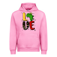Fuchsia Pink africa love Urban Hoodie - MaliasSmallBusiness