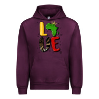 Mauve Wine africa love Urban Hoodie - MaliasSmallBusiness