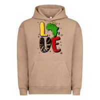 Pigment Burro africa love Urban Hoodie - MaliasSmallBusiness