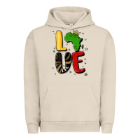 Pigment French Oak africa love Urban Hoodie - MaliasSmallBusiness