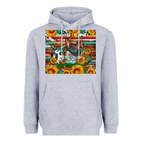 Heather Grey Easter eggs sunflower gemstone tumbler Easter Day Heavyweight Hoodie - Neo Western