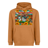 Meerkat Easter eggs sunflower gemstone tumbler Easter Day Heavyweight Hoodie - Neo Western