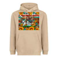 Mushroom Easter eggs sunflower gemstone tumbler Easter Day Heavyweight Hoodie - Neo Western