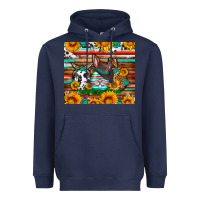 Navy Easter eggs sunflower gemstone tumbler Easter Day Heavyweight Hoodie - Neo Western