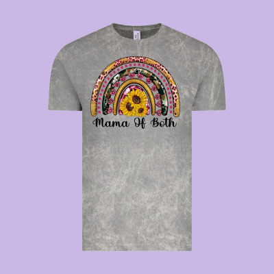 Mama Of Both Rainbow Vintage Tee Designed By Artiststas