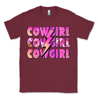 Burgundy cowgirl cowgirl lightning bolt Classic Tee - Zillion Design Studio