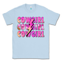 Dusty Blue cowgirl cowgirl lightning bolt Classic Tee - Zillion Design Studio