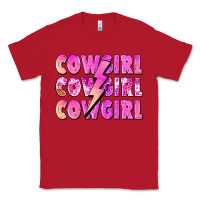 Red cowgirl cowgirl lightning bolt Classic Tee - Zillion Design Studio