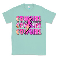 Seafoam cowgirl cowgirl lightning bolt Classic Tee - Zillion Design Studio