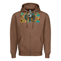 Chestnut Blessed cros sunflowers Zipper Hoodie - RanaPortraitStore