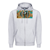 Heather Grey Blessed cros sunflowers Zipper Hoodie - RanaPortraitStore