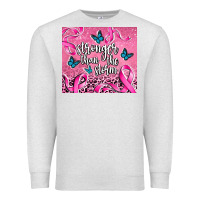 Oatmeal Heather stronger than the stormcancer Premium Sweatshirt - AdoDesignShop