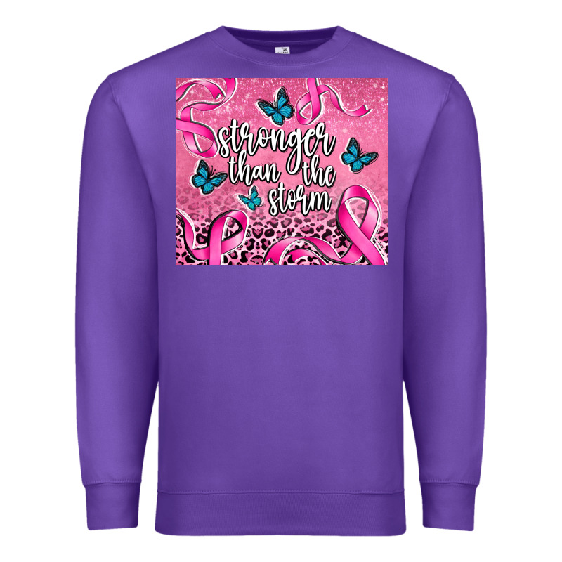 Stronger Than The Stormcancer Premium Sweatshirt by AdoDesignShop | Teevron