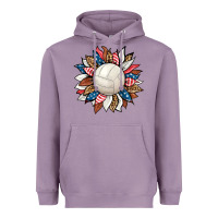 Lavender volleyball sunflower Heavyweight Hoodie - HRA Design Shop