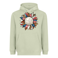 Matcha volleyball sunflower Heavyweight Hoodie - HRA Design Shop
