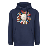 Navy volleyball sunflower Heavyweight Hoodie - HRA Design Shop