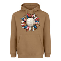 Toasted Coconut volleyball sunflower Heavyweight Hoodie - HRA Design Shop