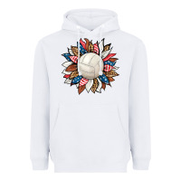 White volleyball sunflower Heavyweight Hoodie - HRA Design Shop