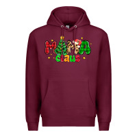Burgundy mama claus Premium Hoodie - NancyCooperArtShop